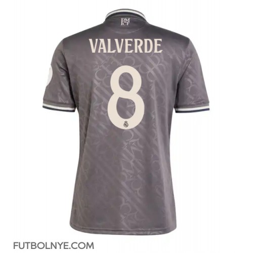 Camiseta Real Madrid Federico Valverde #8 Tercera Equipación 2024-25 manga corta